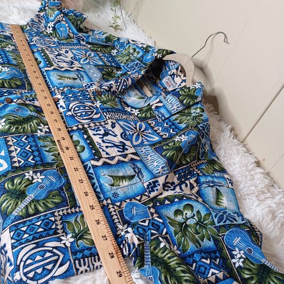 Pacific Legend Hawaiian Shirt Mens Short Sleeve Button Down Shirt 3XL - Picture 2 of 5